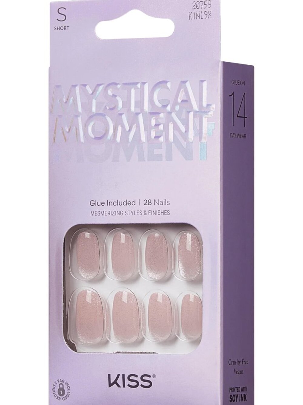Kiss Mystical Moment Short Length Nails - The Dress
